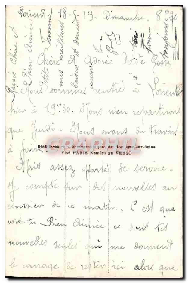 CPA Fantaisie Femme Marin — Verso