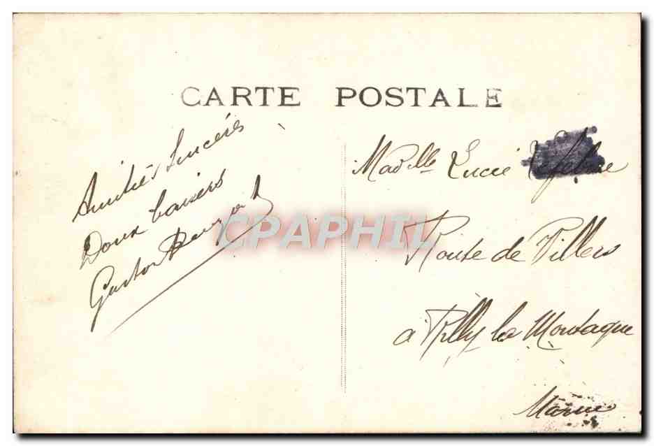 CPA Fantaisie Homme Bonne fete — Rückseite