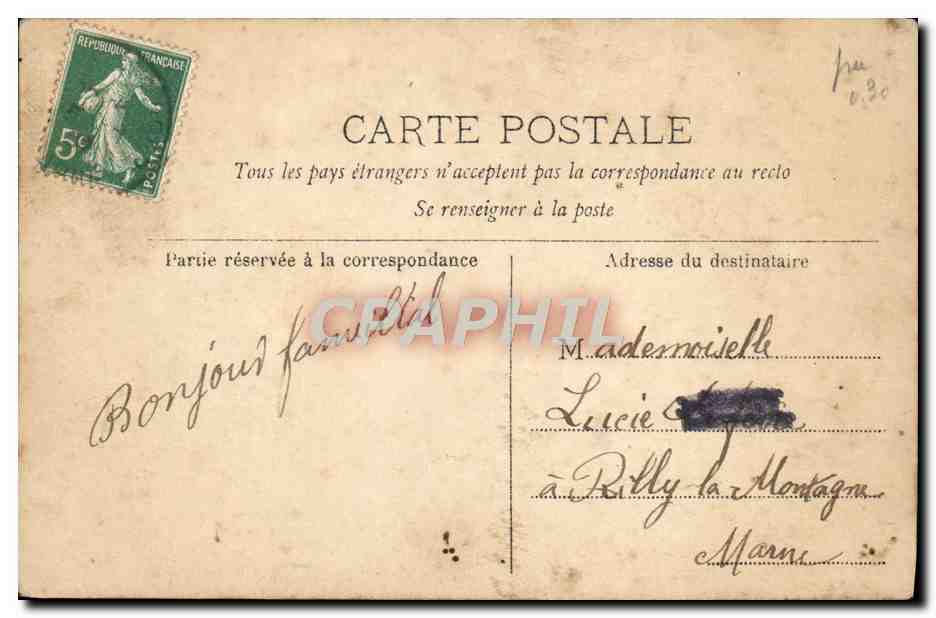 Femme dans une grande lettre 'U' — photographie de Roultinger — n° 1580 — Verso