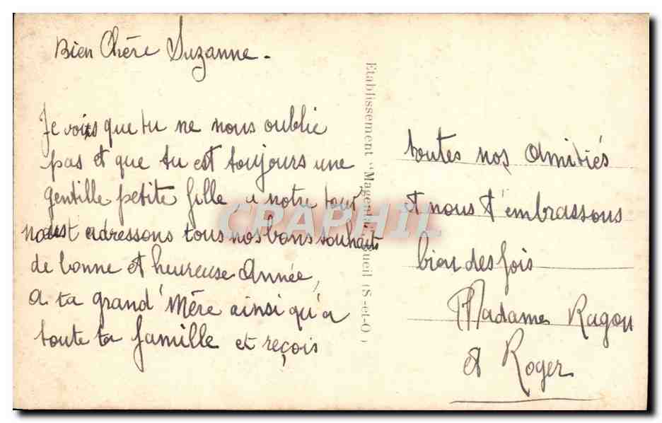 CPA Fantaisie Enfant Chat Chaton  — Back