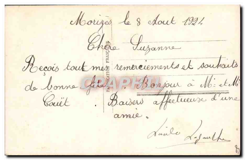 Jeune femme — portrait — CPAPHIL 2691 — Achterkant