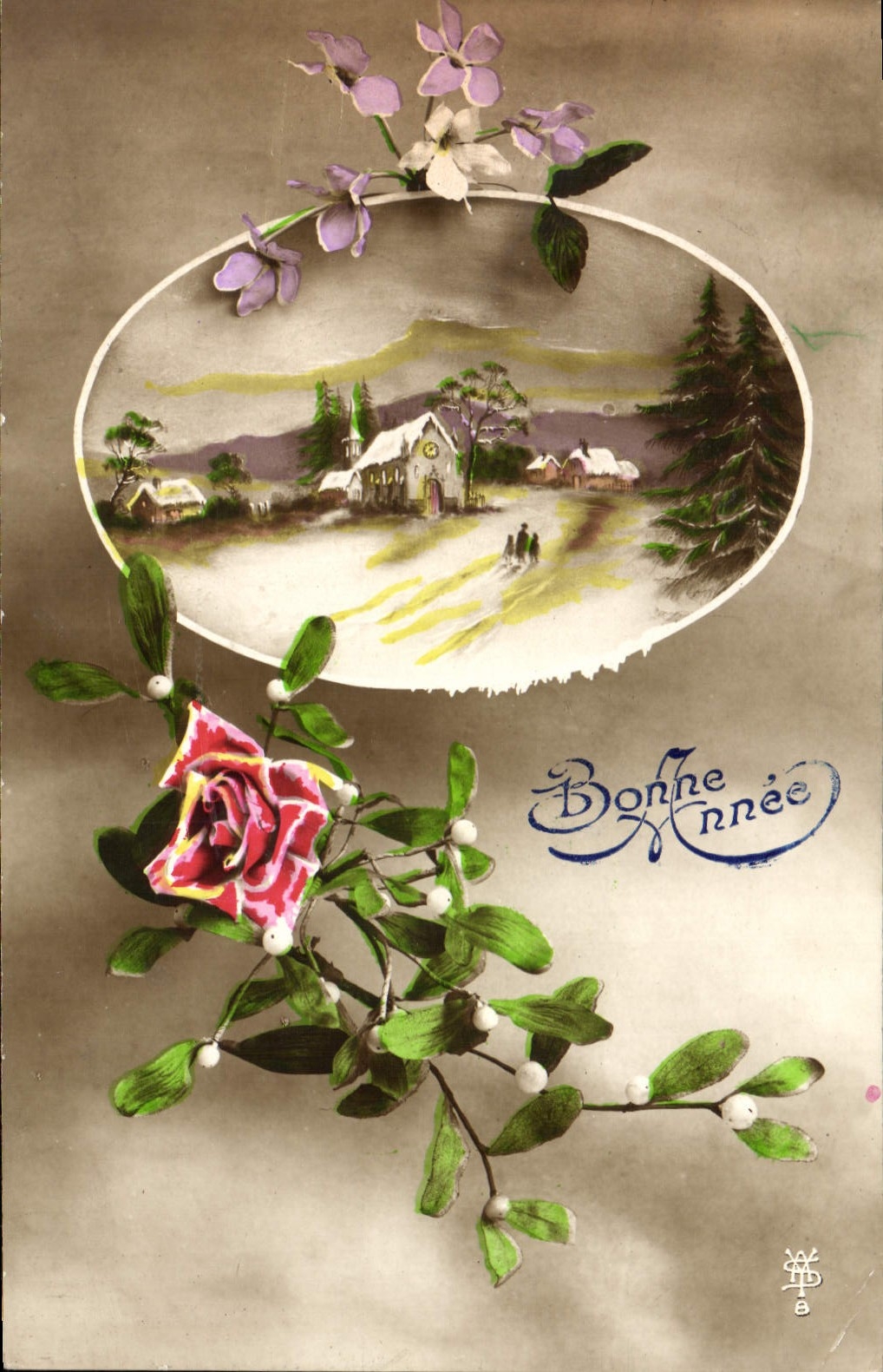 CPA Fantaisie Fleurs