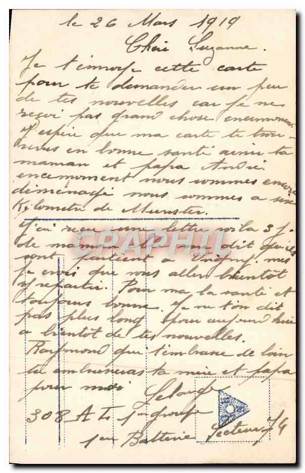 CPA Fantaisie Femme Cheval — Rückseite