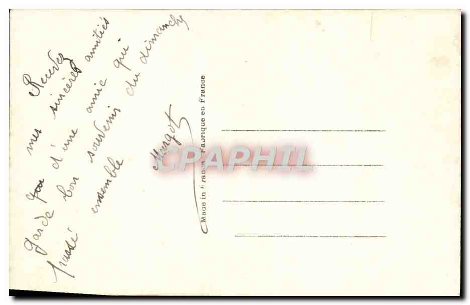 CPA Fantaisie Femme  — Verso