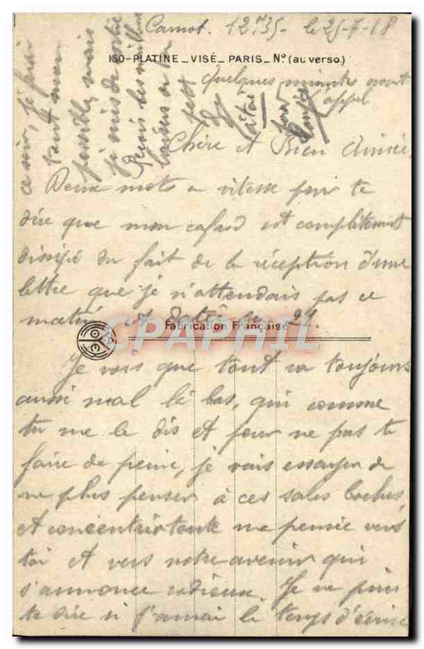 CPA Fantaisie Femme Marin — Verso