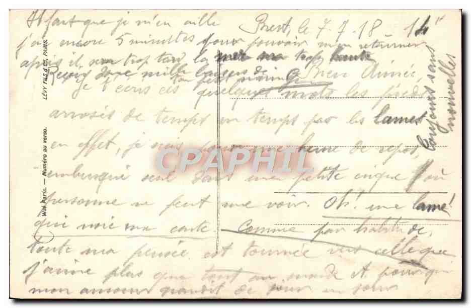 CPA Fantaisie Femme Marin — Verso