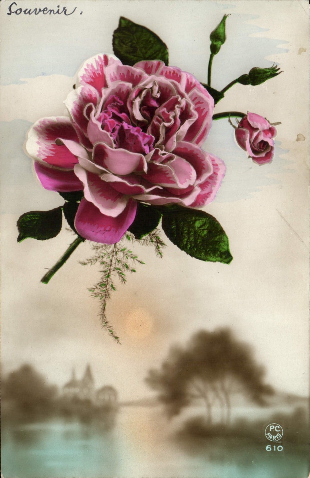 CPA Fantaisie Fleurs