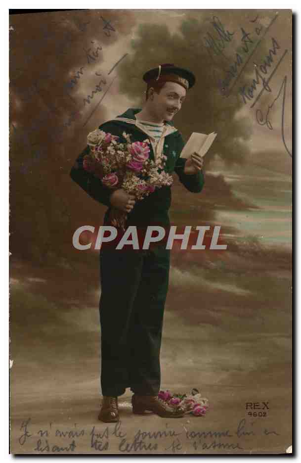 CPA Fantaisie Homme Marin 