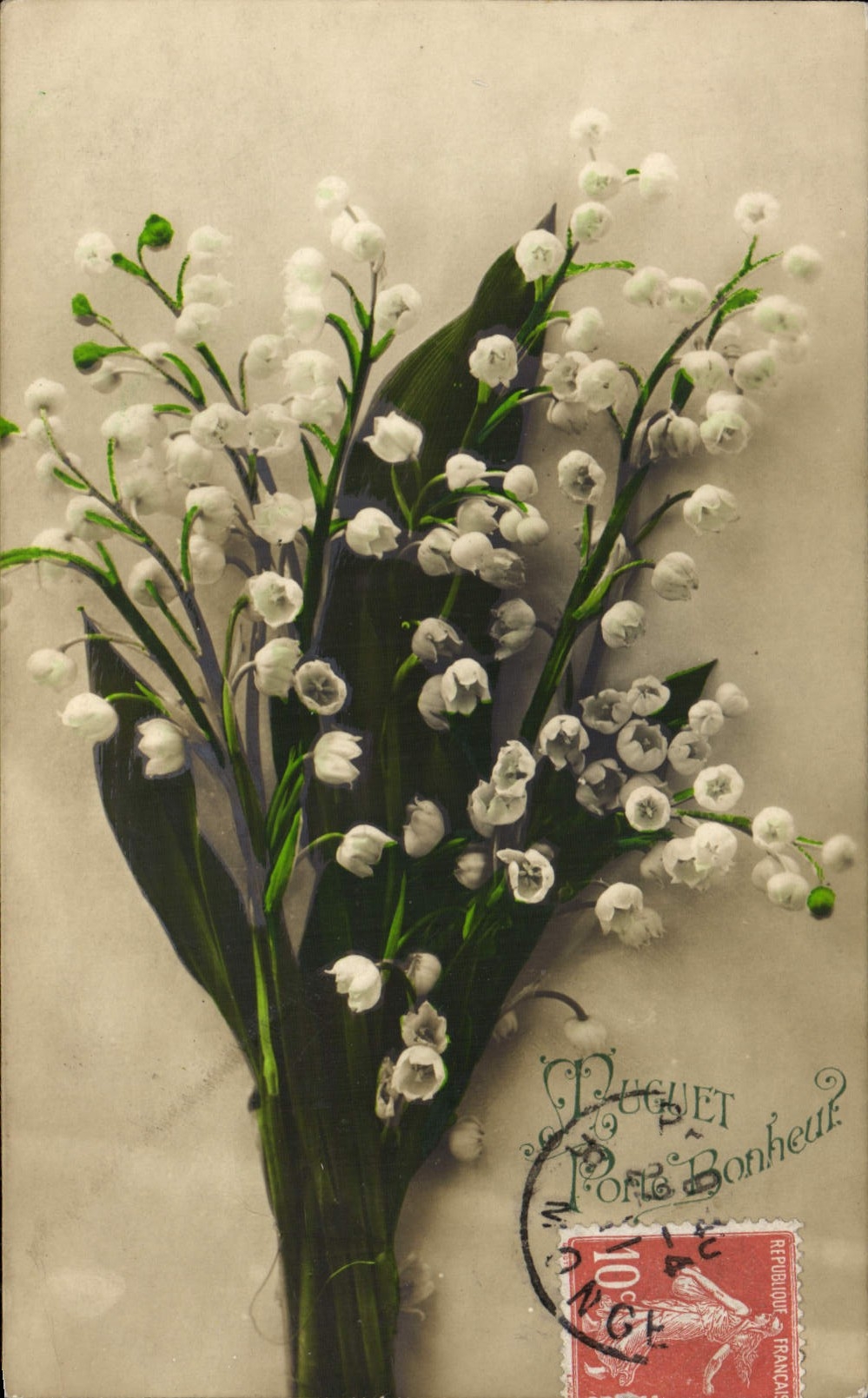 CPA Fantaisie Fleurs Muguet 