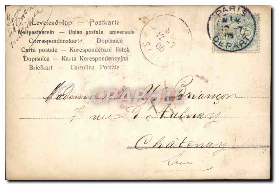 CPA Fantaisie Enfants — Rückseite