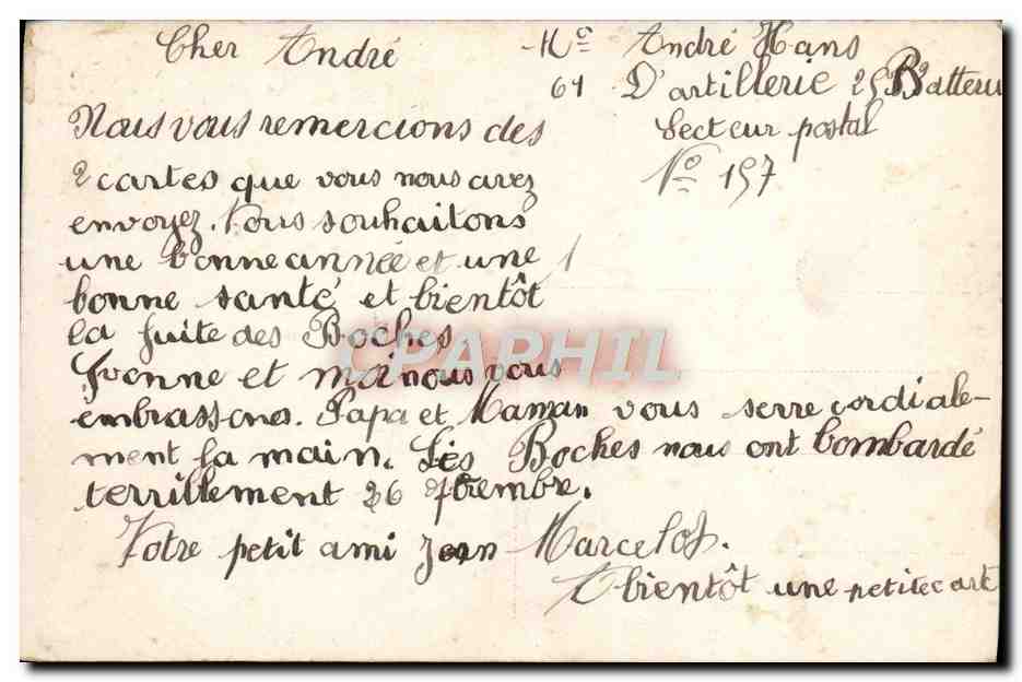 CPA Fantaisie Enfant Marin — Rückseite