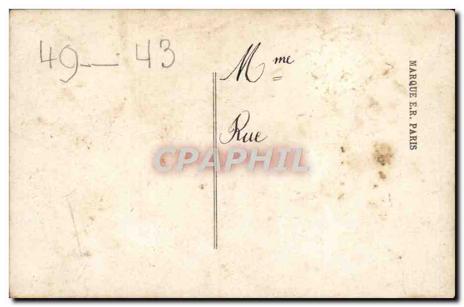 CPA Fantaisie Fleurs  — Verso