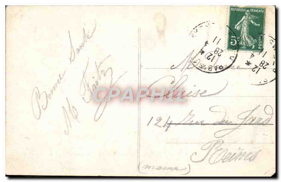 CPA Fantaisie Femme  — Verso