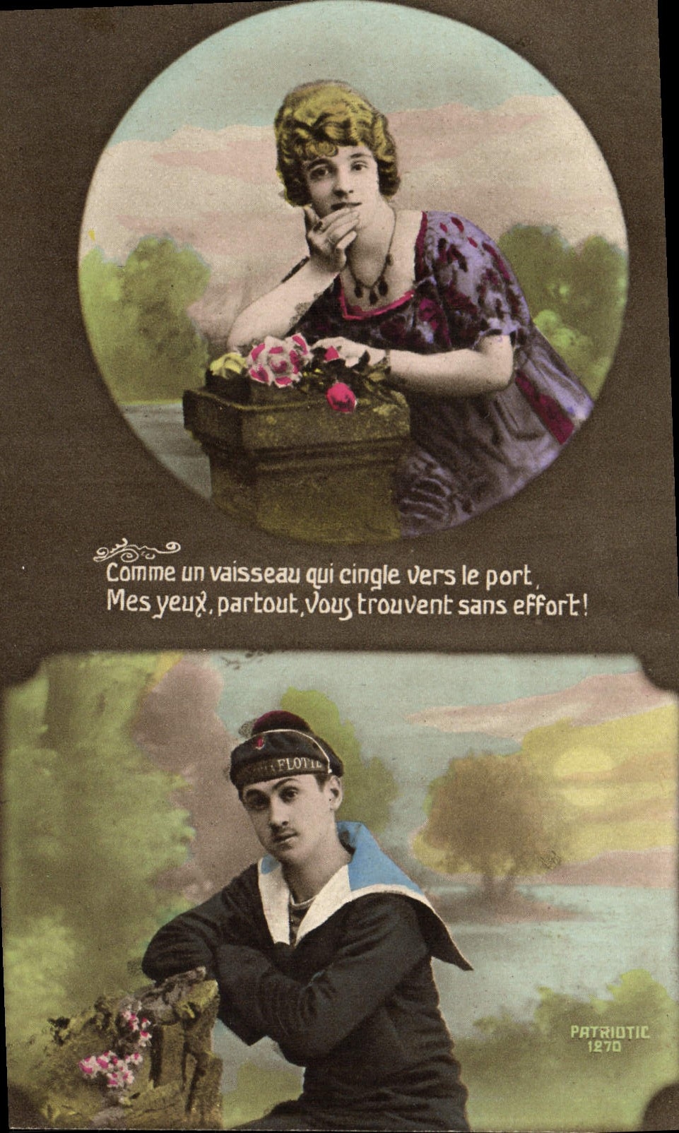 CPA Fantaisie Femme Marin