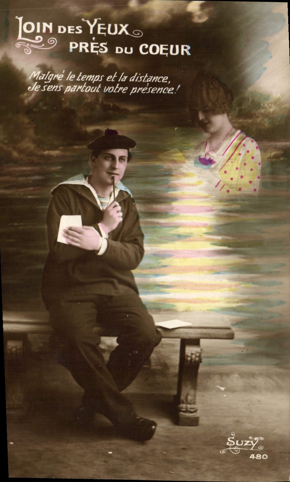 CPA Fantaisie Femme Marin 