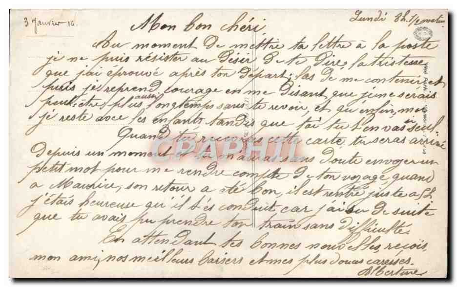 CPA Fantaisie Femme Fleurs — Rückseite