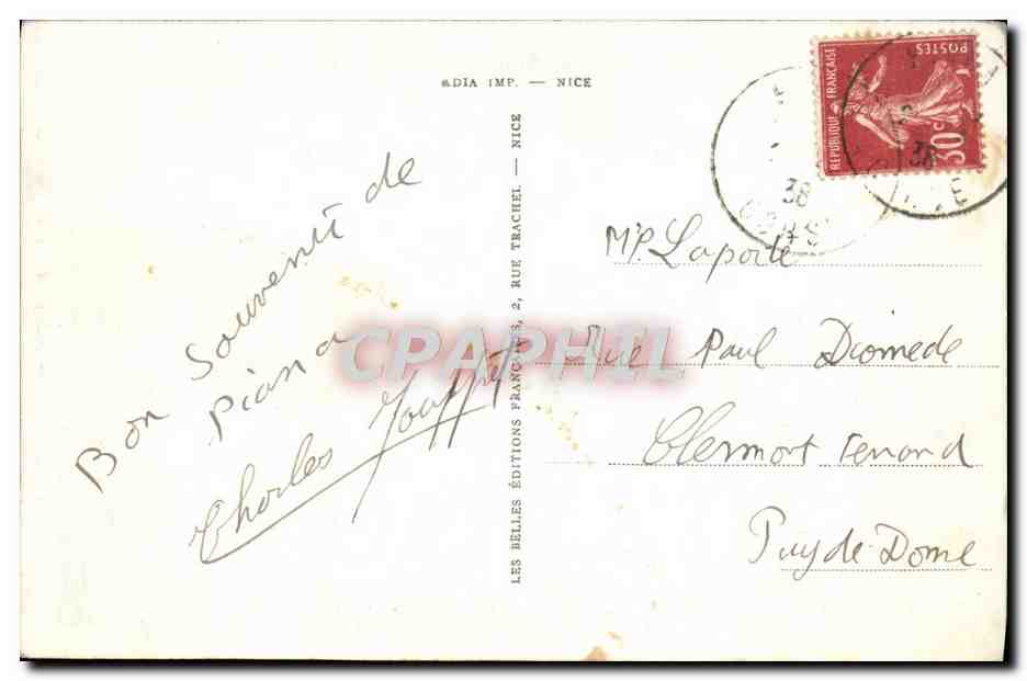 CPA Fantaisie Bonaparte Musee de Versailles Napoleon 1r — Verso