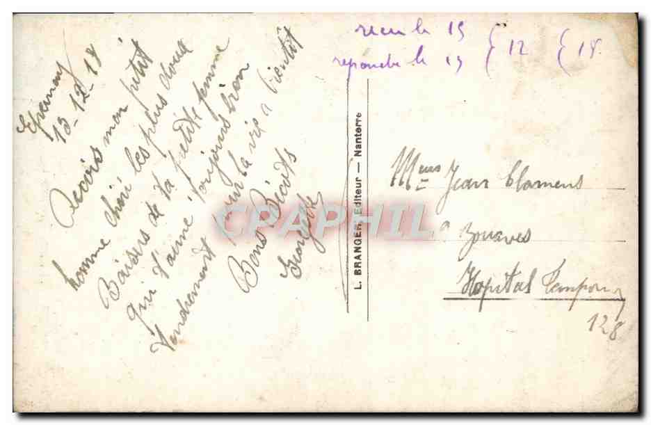CPA Fantaisie Femme  — Verso