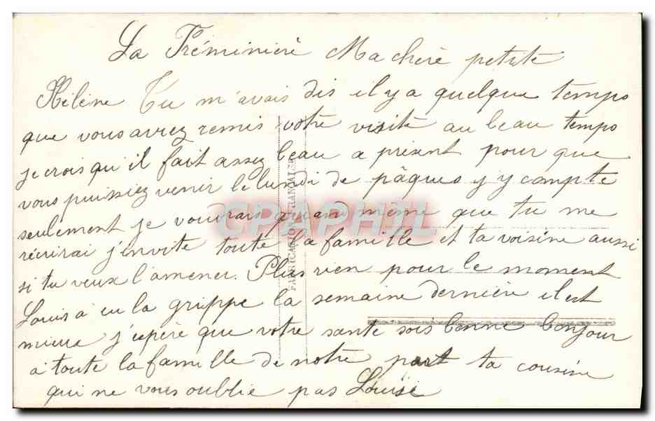 CPA Fantaisie Fleurs — Verso