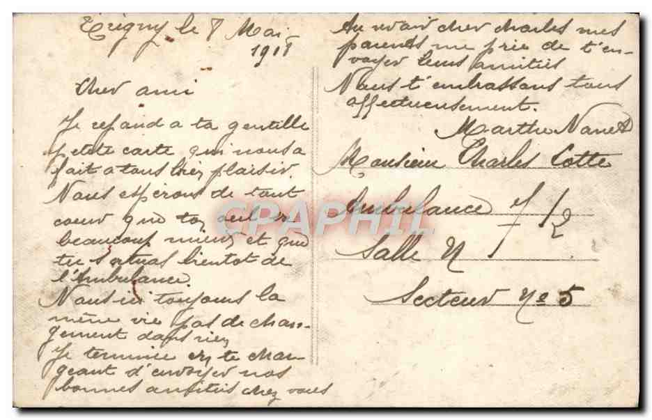 CPA Fantaisie Fleurs Muguet — Verso