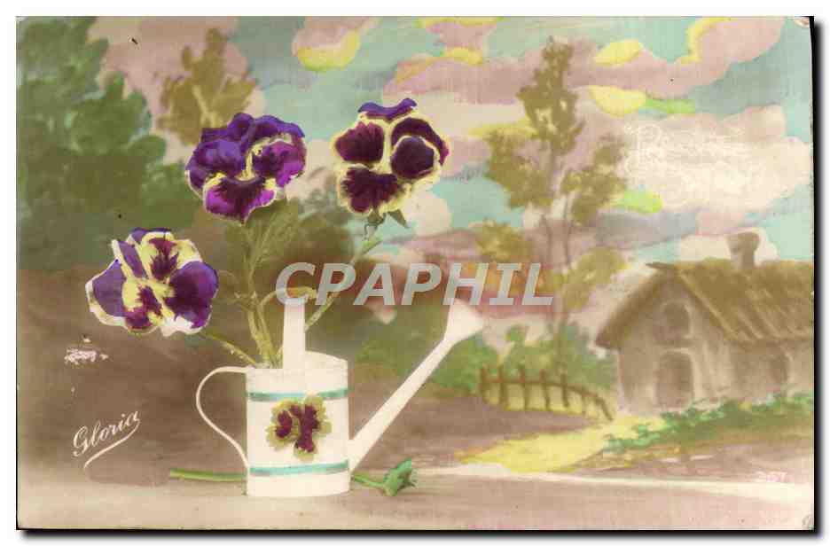 CPA Fantaisie Fleurs