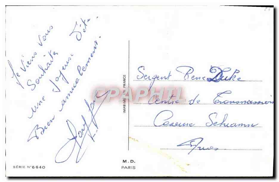 CPA Fantaisie Fleurs — Verso