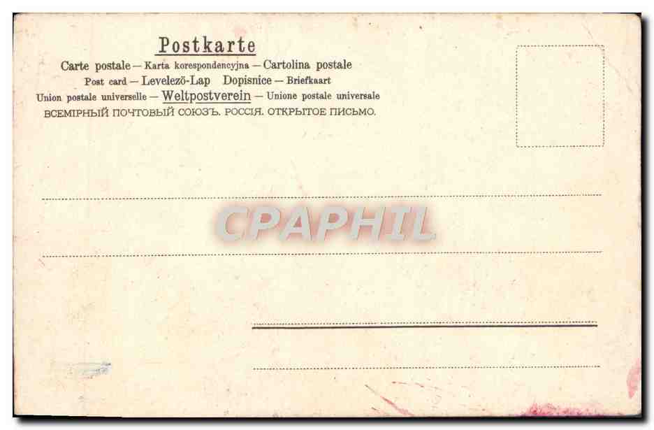 CPA Fantaisie Fleurs — Verso