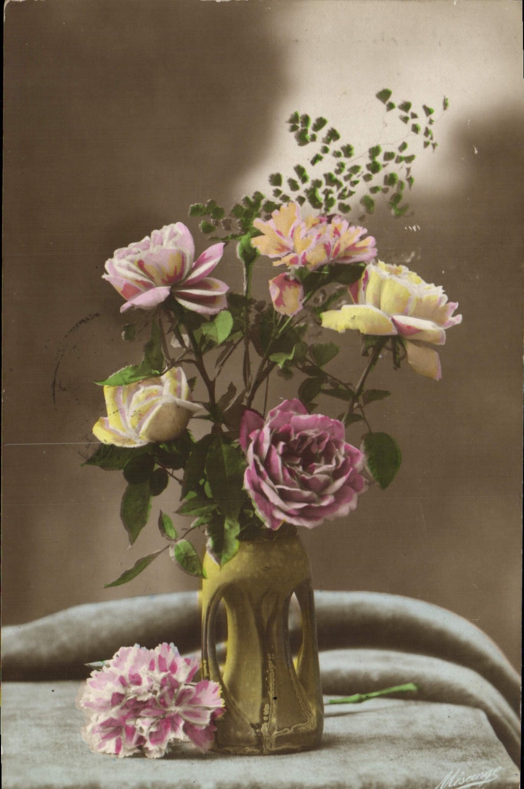CPA Fantaisie Fleurs