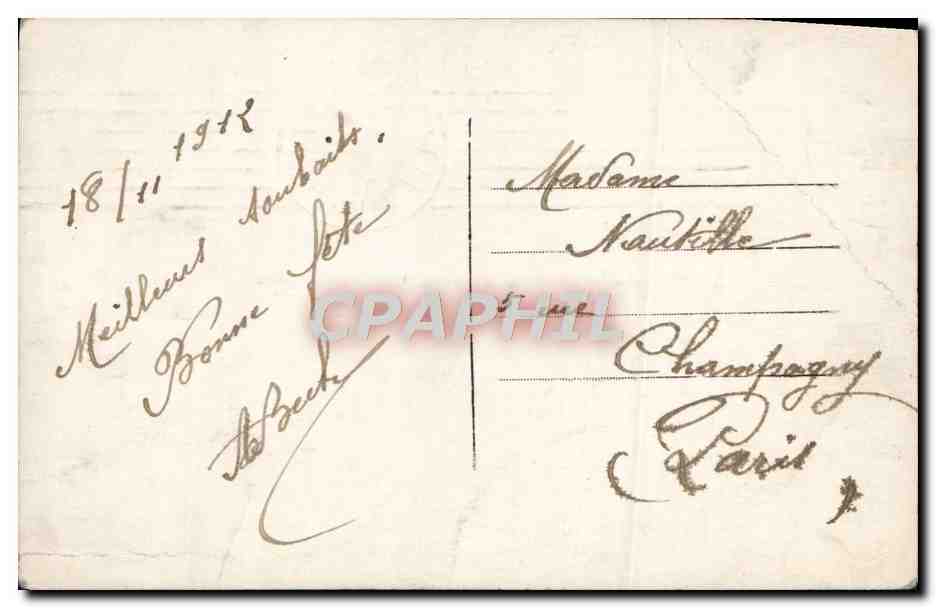 CPA Fantaisie Fleurs — Verso
