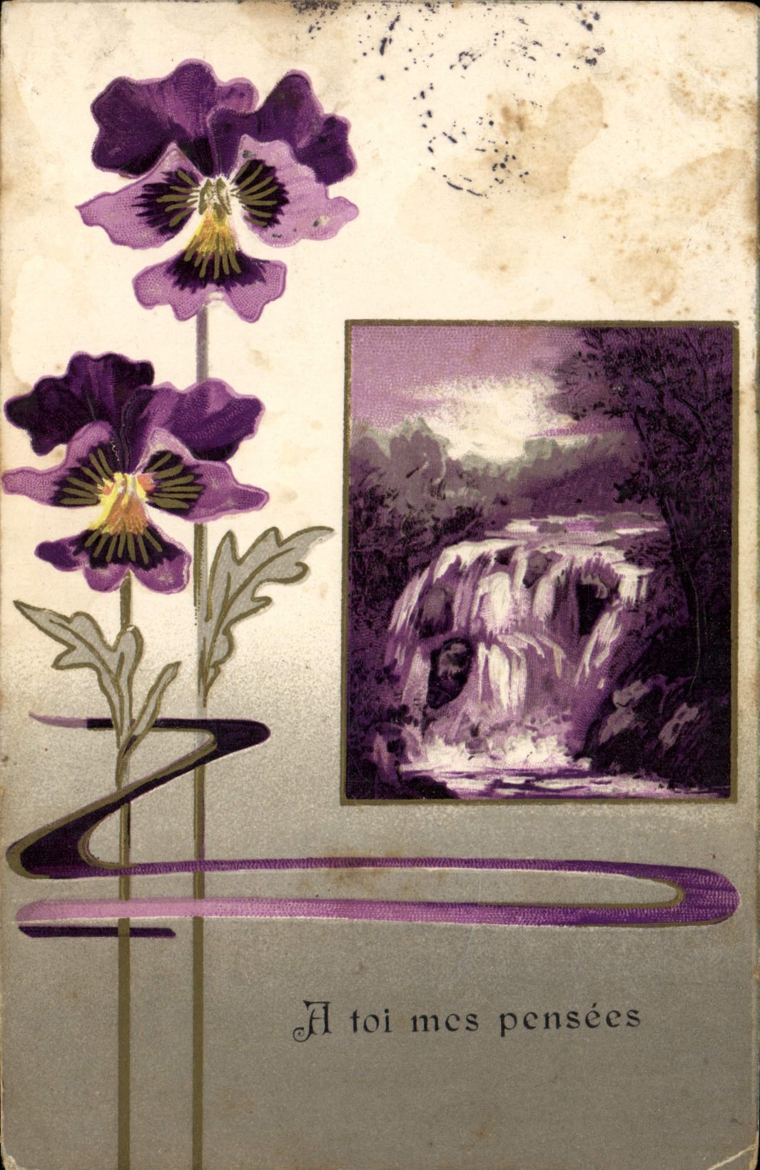 CPA Fantaisie Fleurs