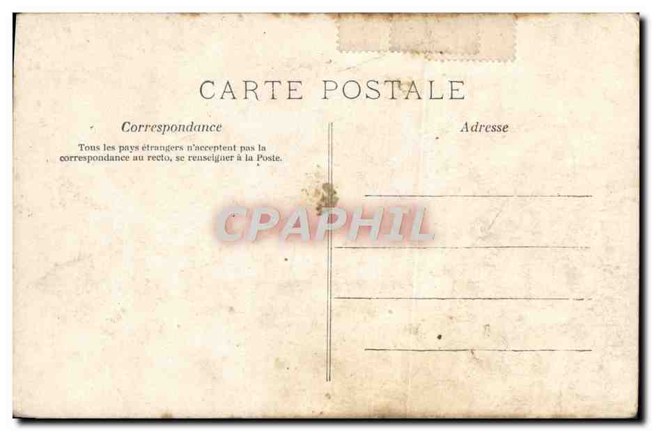 CPA Fantaisie Femme Lune rousse — Rückseite