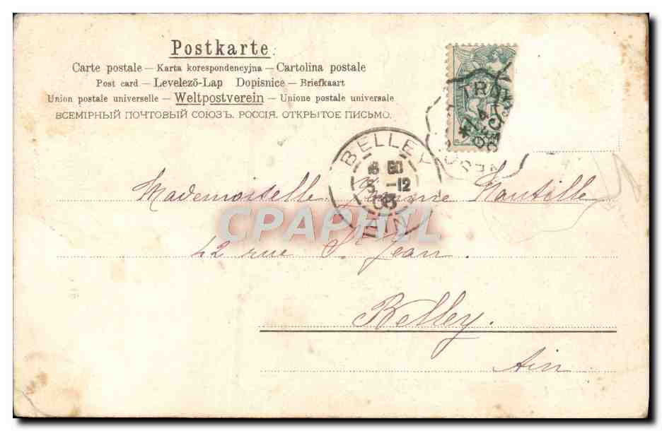 CPA Fantaisie Enfant Bebe Ange Anges  — Rückseite