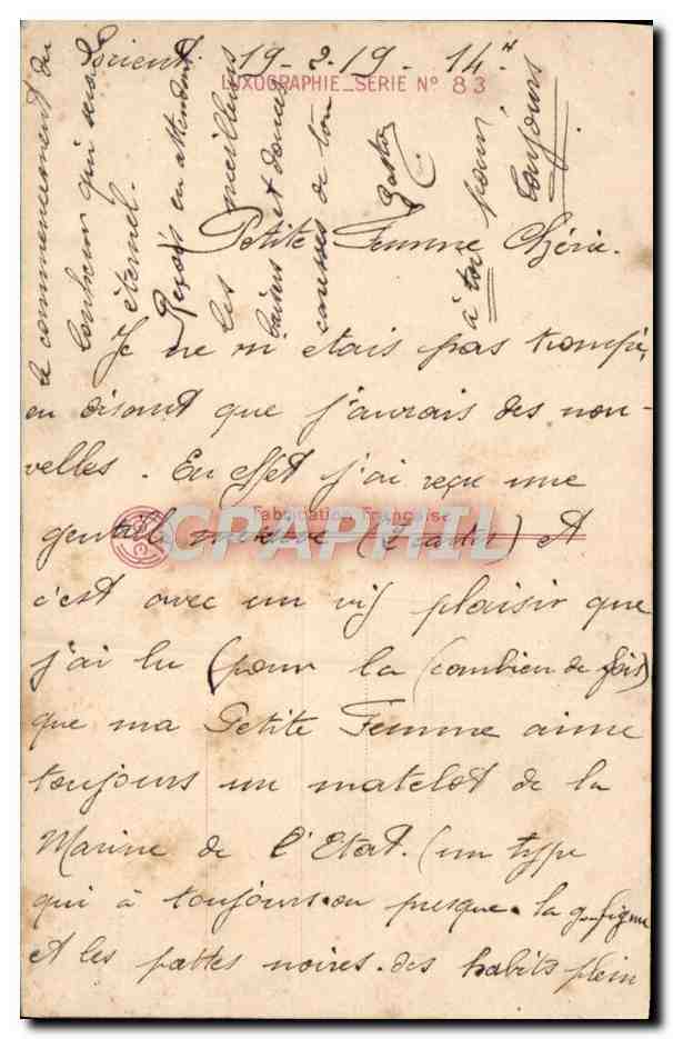 CPA Fantaisie Fleurs Trefles  — Verso