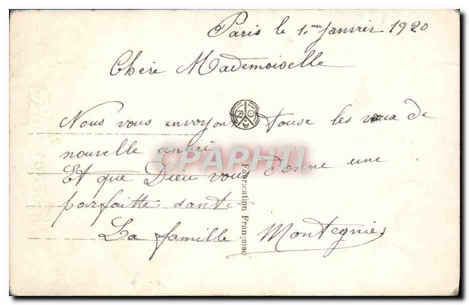 CPA Fantaisie Enfant  — Rückseite