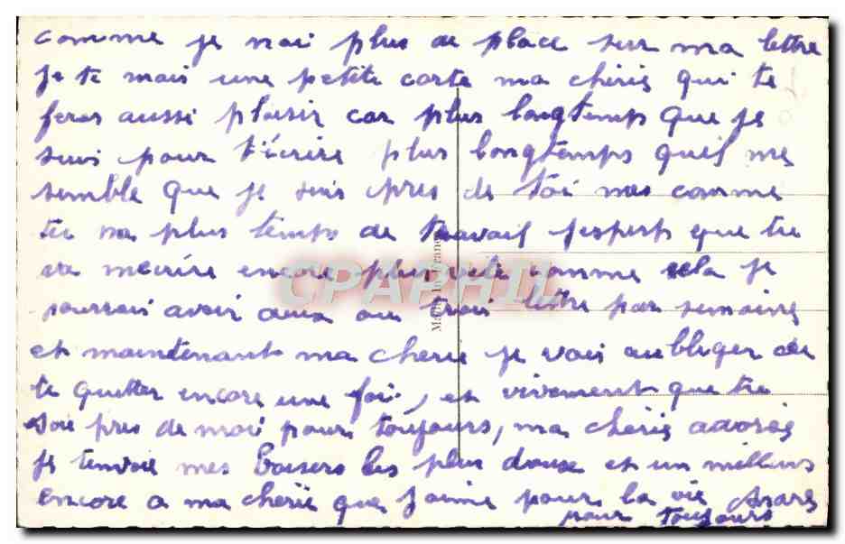CPA Fantaisie Femme  — Rückseite