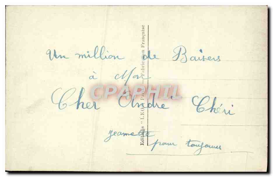 CPA Fantaisie Femme  — Rückseite