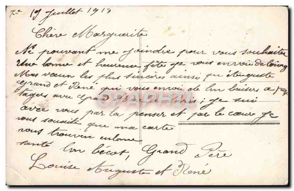 CPA Fantaisie Femme  — Rückseite