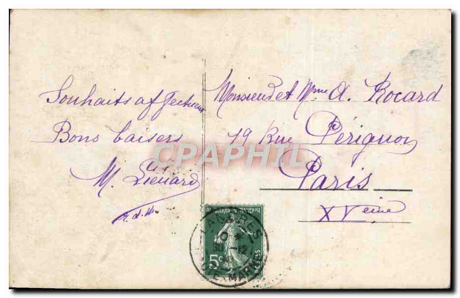 CPA Fantaisie Enfants — Verso