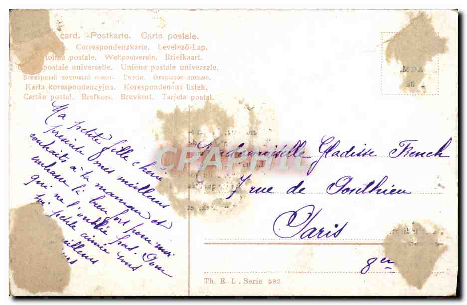 CPA Fantaisie Enfants  — Rückseite