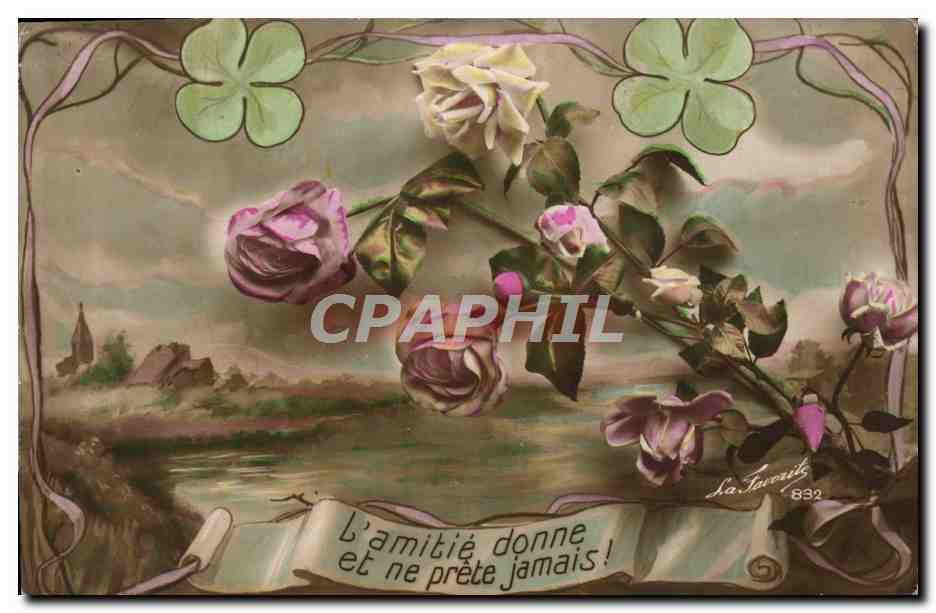 CPA Fantaisie Fleurs