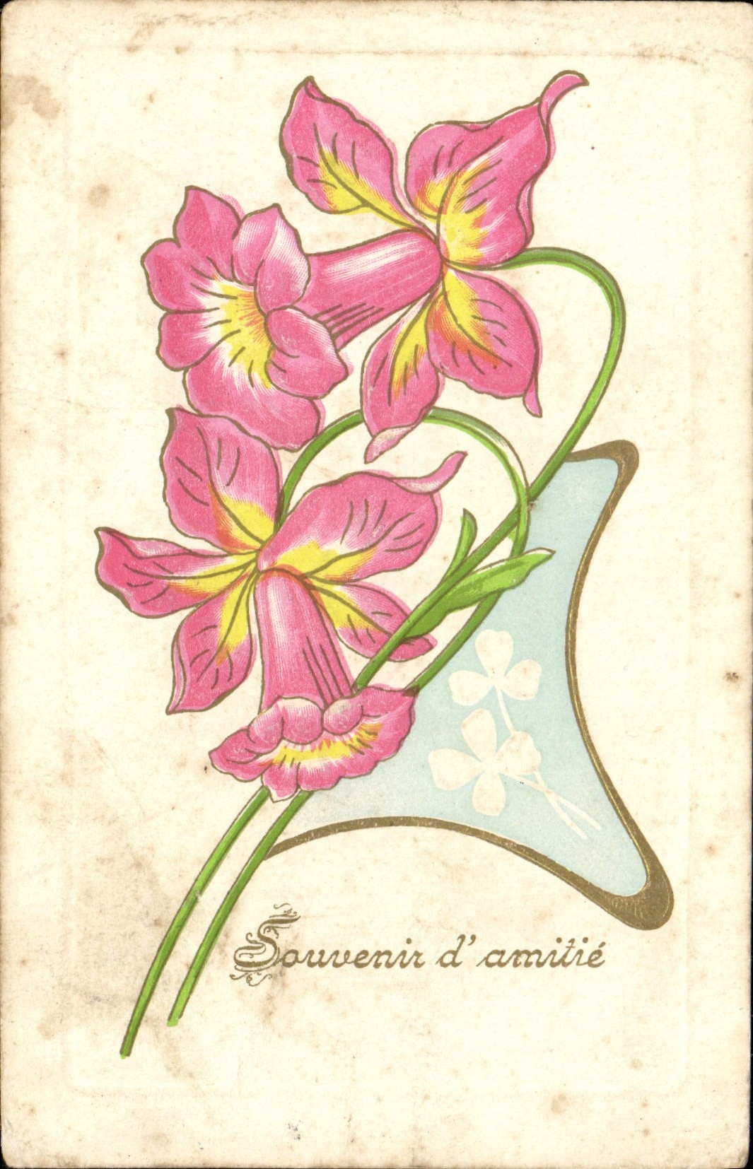 CPA Fantaisie Fleurs