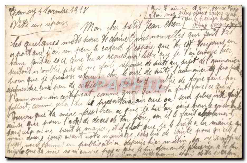 CPA Fantaisie Femme — Verso