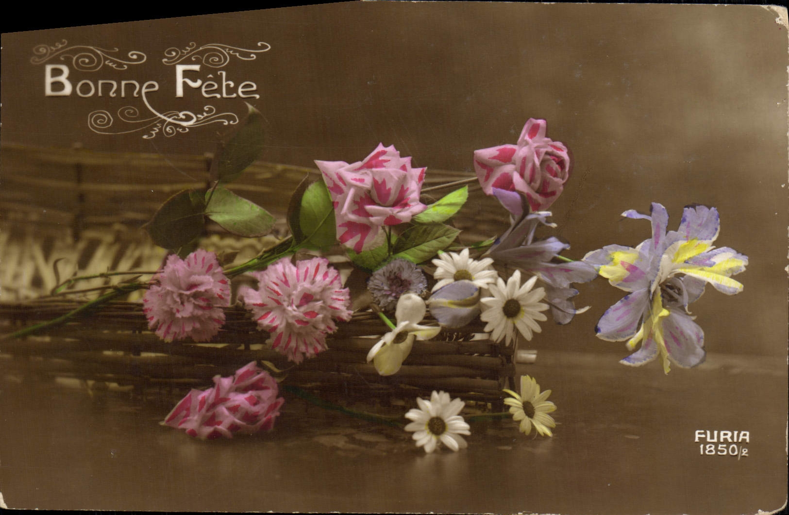 CPA Fantaisie Fleurs