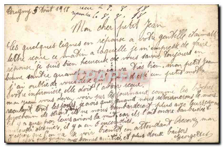 CPA Fantaisie Femme — Verso