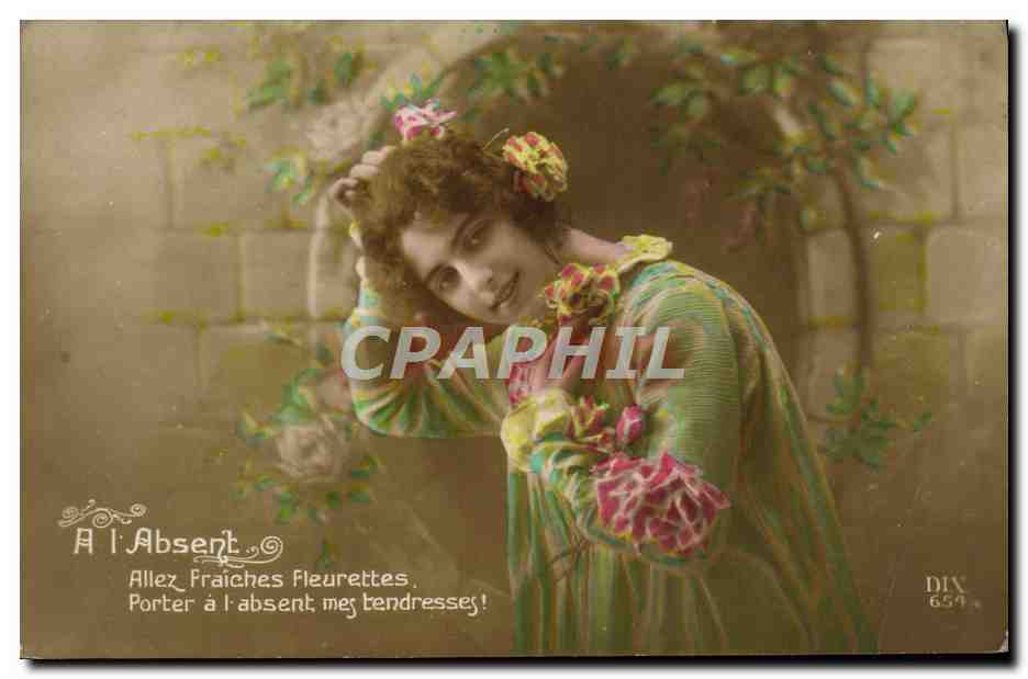 CPA Fantaisie Femme