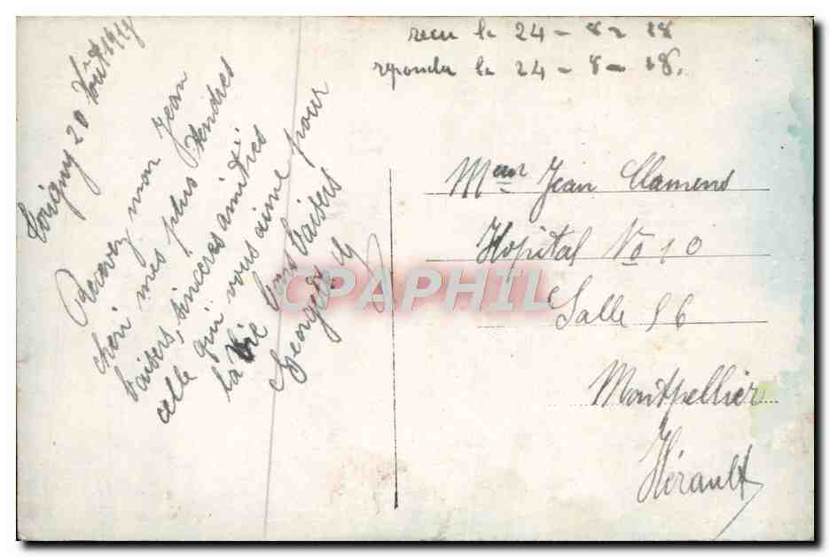 CPA Fantaisie Femme — Verso