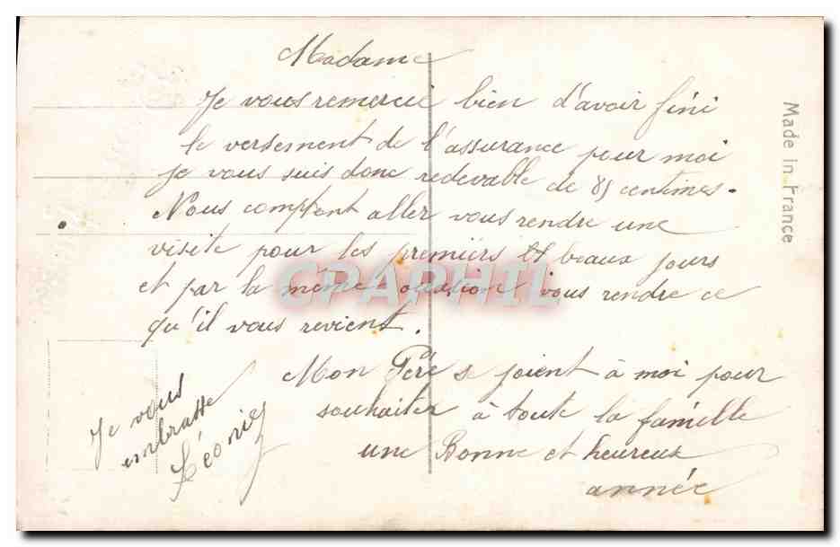 CPA Fantaisie Femme — Rückseite