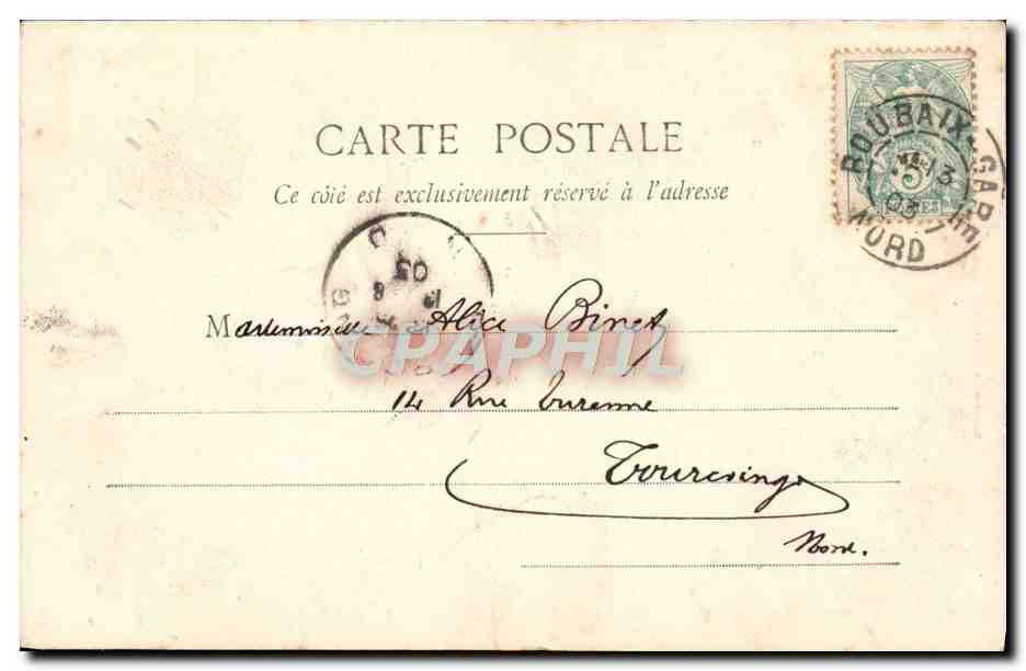 CPA Fantaisie Femme Les petits cadeaux entretiennent l'amitie Encre  — Verso