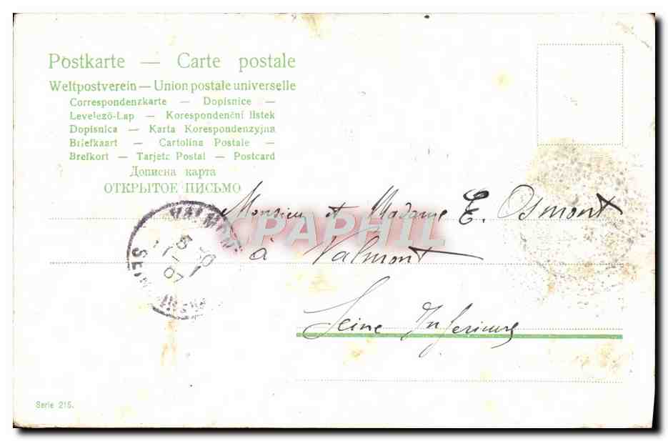 CPA Fantaisie Enfants Balancoire — Verso