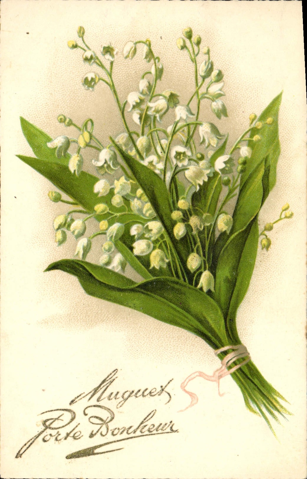 CPA Fantaisie Fleurs Muguet